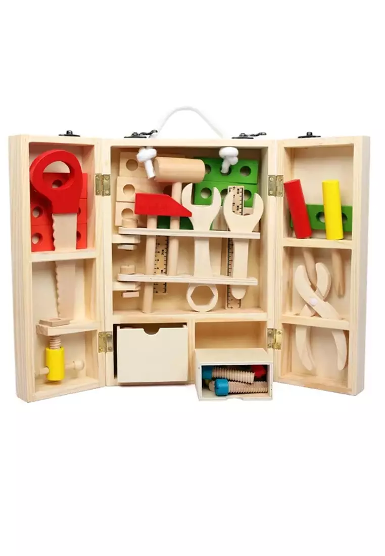 Childs wooden hot sale tool set