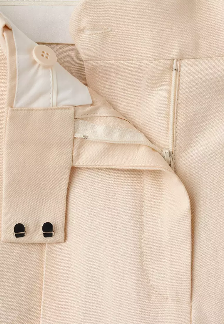 低腰萊賽爾長褲