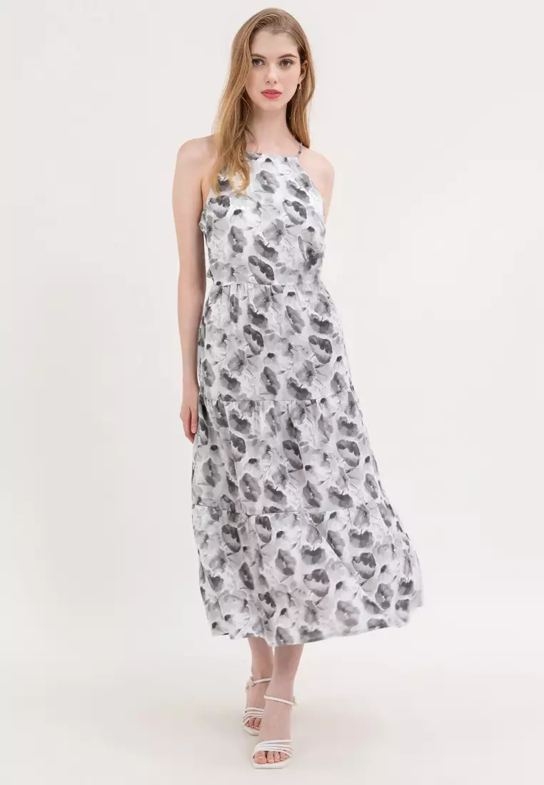 Lulu Halter Tiered dress