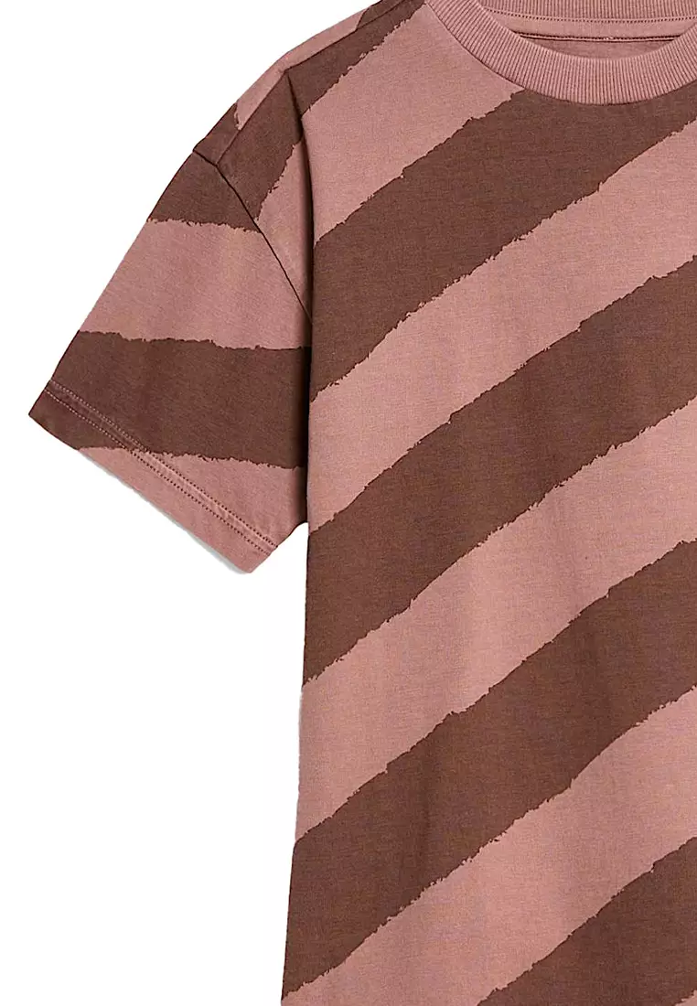 Pure Cotton Striped T-Shirt
