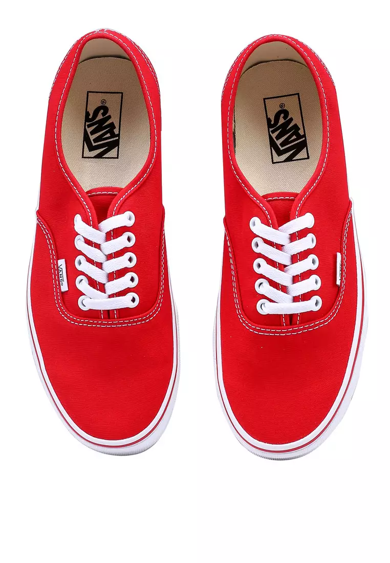 Red hot sale vans trainers