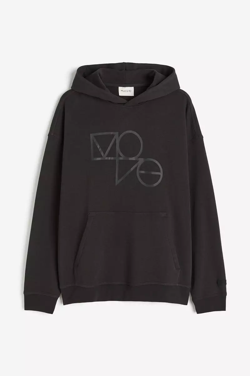 Hm black hoodie on sale