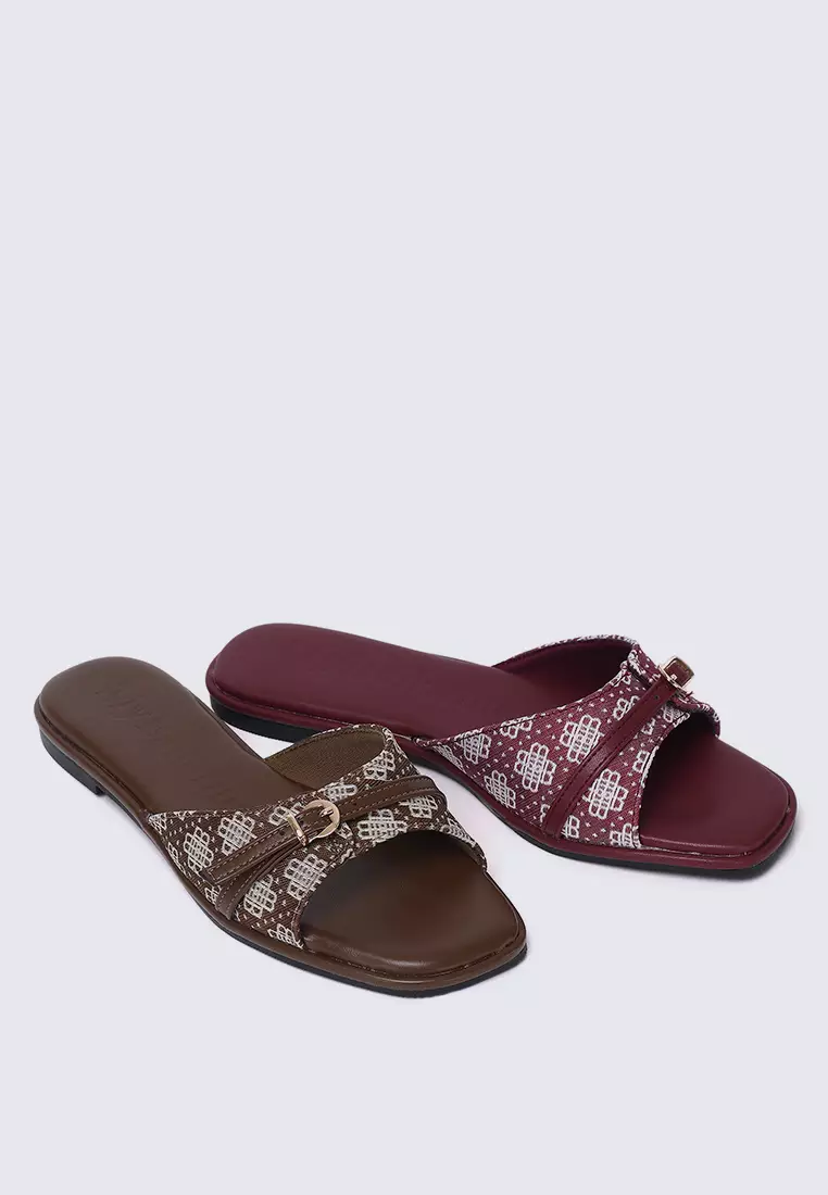 Syira Comfy Sandals In Espresso