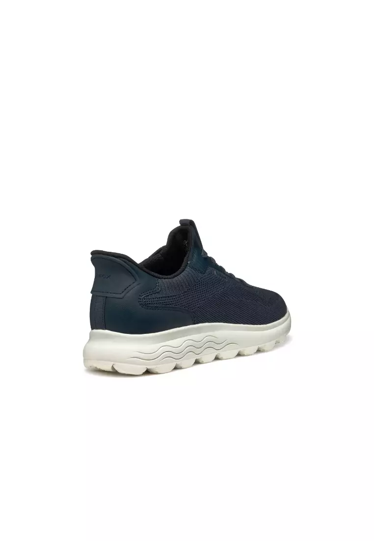 GEOX Ladies Spherica PLUS Fabric Sneakers - Navy D557MA-06KBC-C4002S5