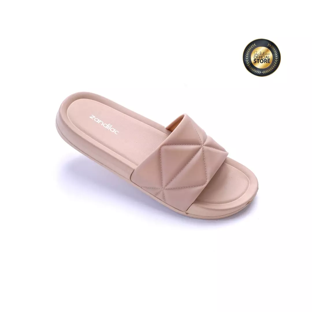 ZANDILAC - SANDAL WANITA DEWASA CH220588WD - COKLAT JAHE