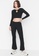 Trendyol black Keyhole Detail Ribbed Knitted Set FB256AA148CD82GS_4