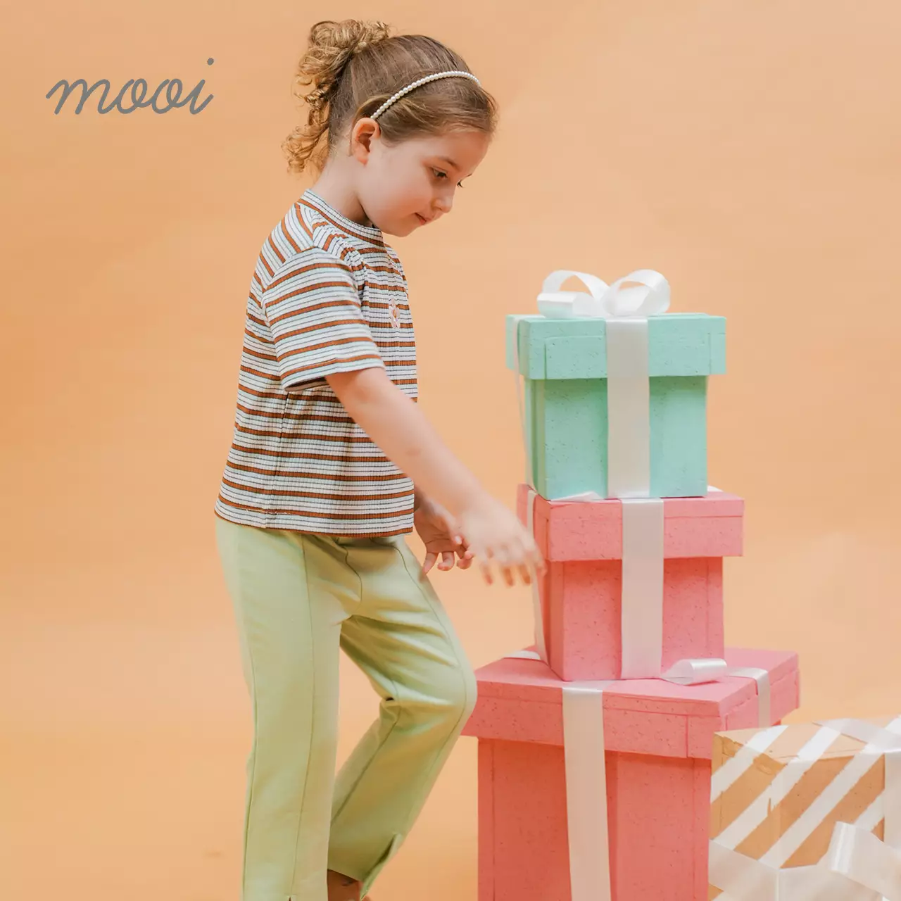 Mooi Celana Panjang Anak Perempuan Kyla Flared Pants - Pink Candy