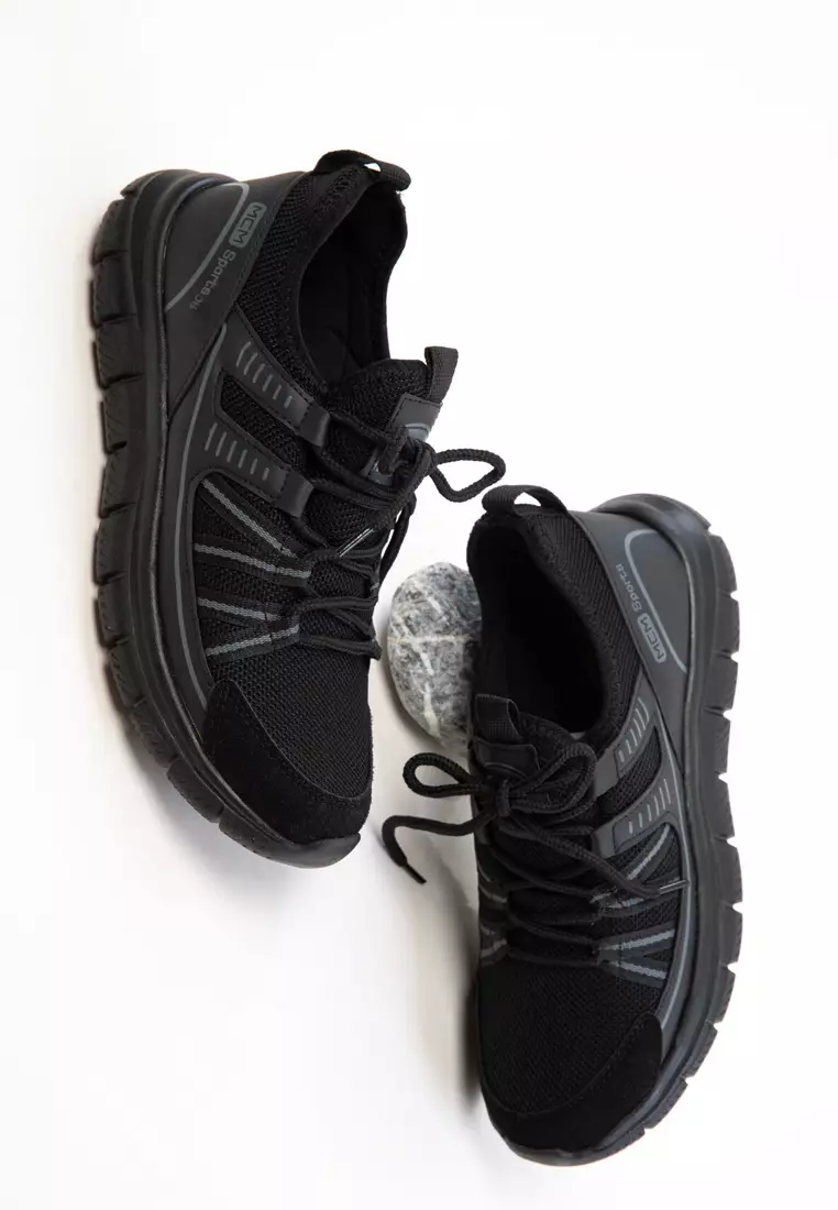 Black-Black Men's Sneaker 20746