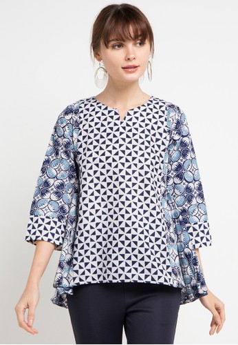 Jual Batik  Aksen Tropis Madina Blouse  Original ZALORA  