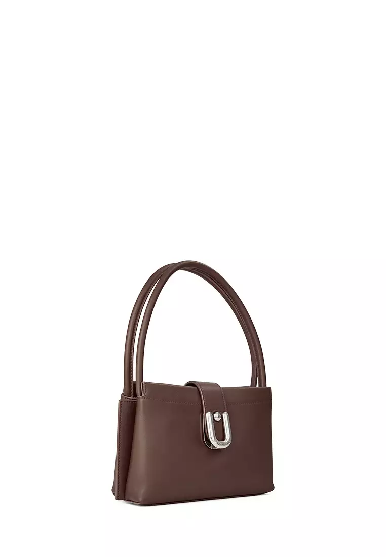 Braun Buffel Crepe Small Shoulder Bag