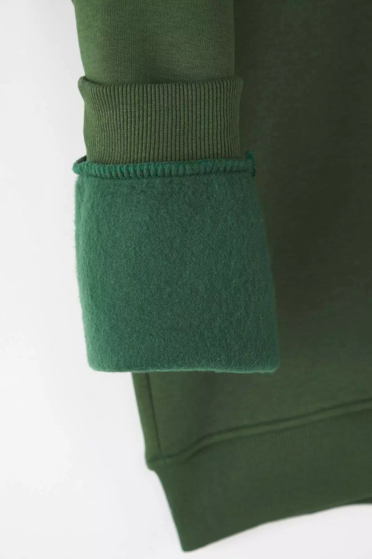 Khaki Crew Neck Oversize/Wide Cut Fleece Inside Dog Embroidery Sweatshirt Tmnaw24Sw00064