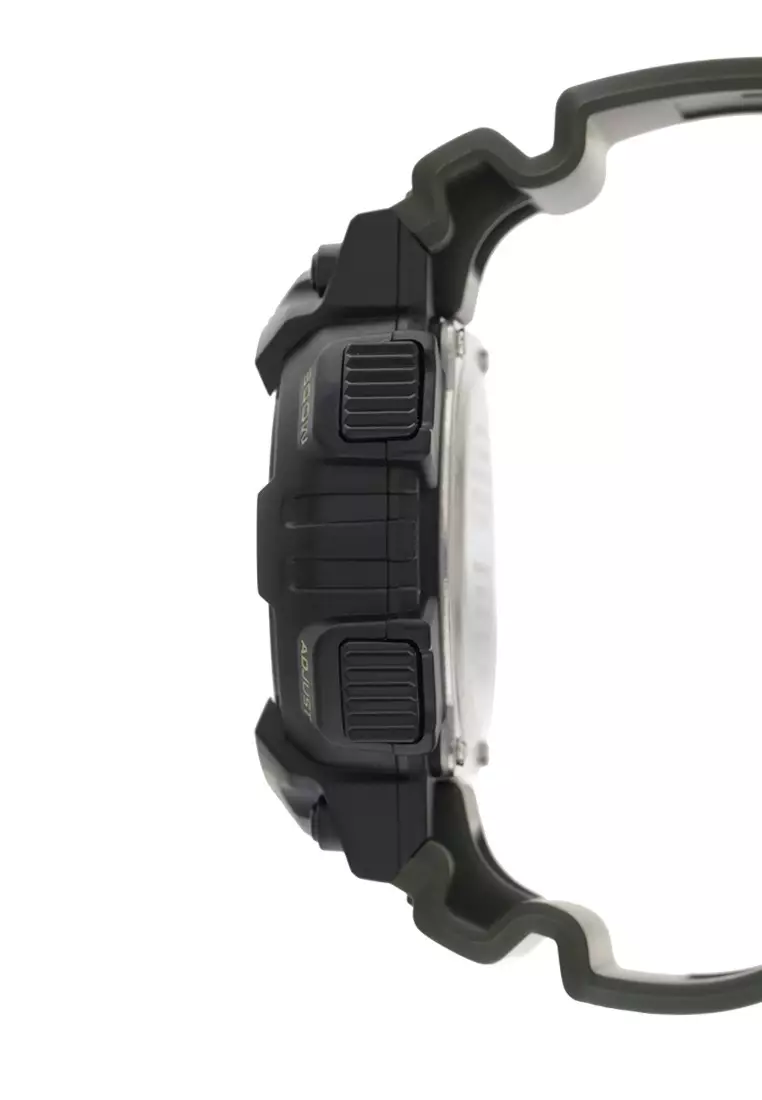 Casio Jam Tangan Pria - Green Black - Resin - AEQ-110W-3AVDF