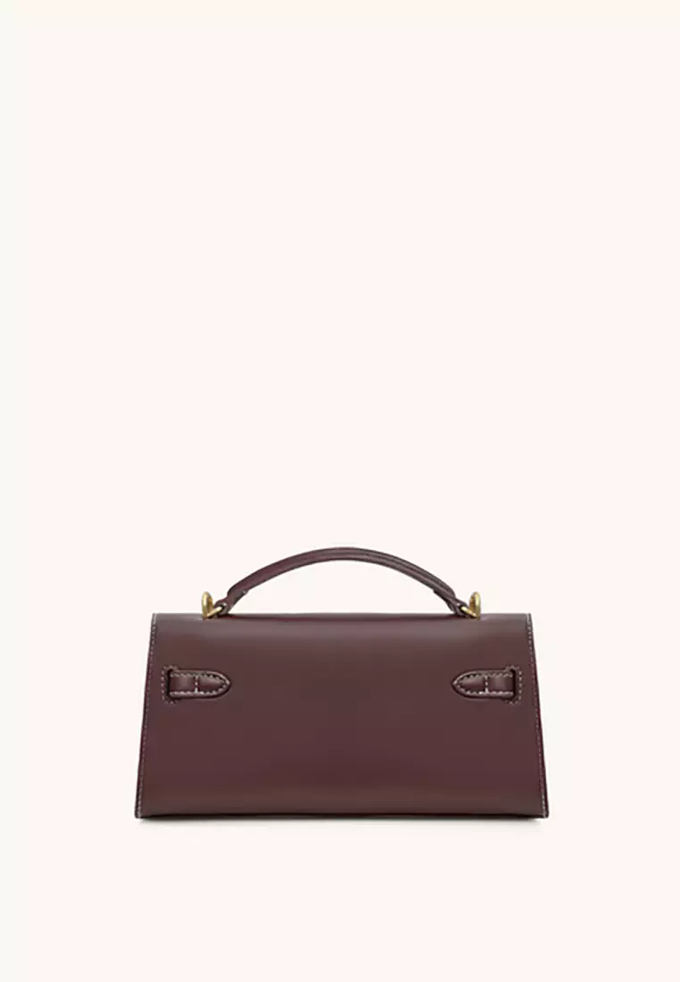 Noor Top Handle Bag - Deep Burgundy