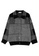 A-IN GIRLS black and grey Loose Check Woolen Coat BA943AA1E541E8GS_4
