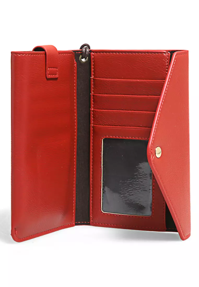 Clutch Wallet Dompet Wanita Model Panjang Handphone Slot Material Leather ORIGINAL