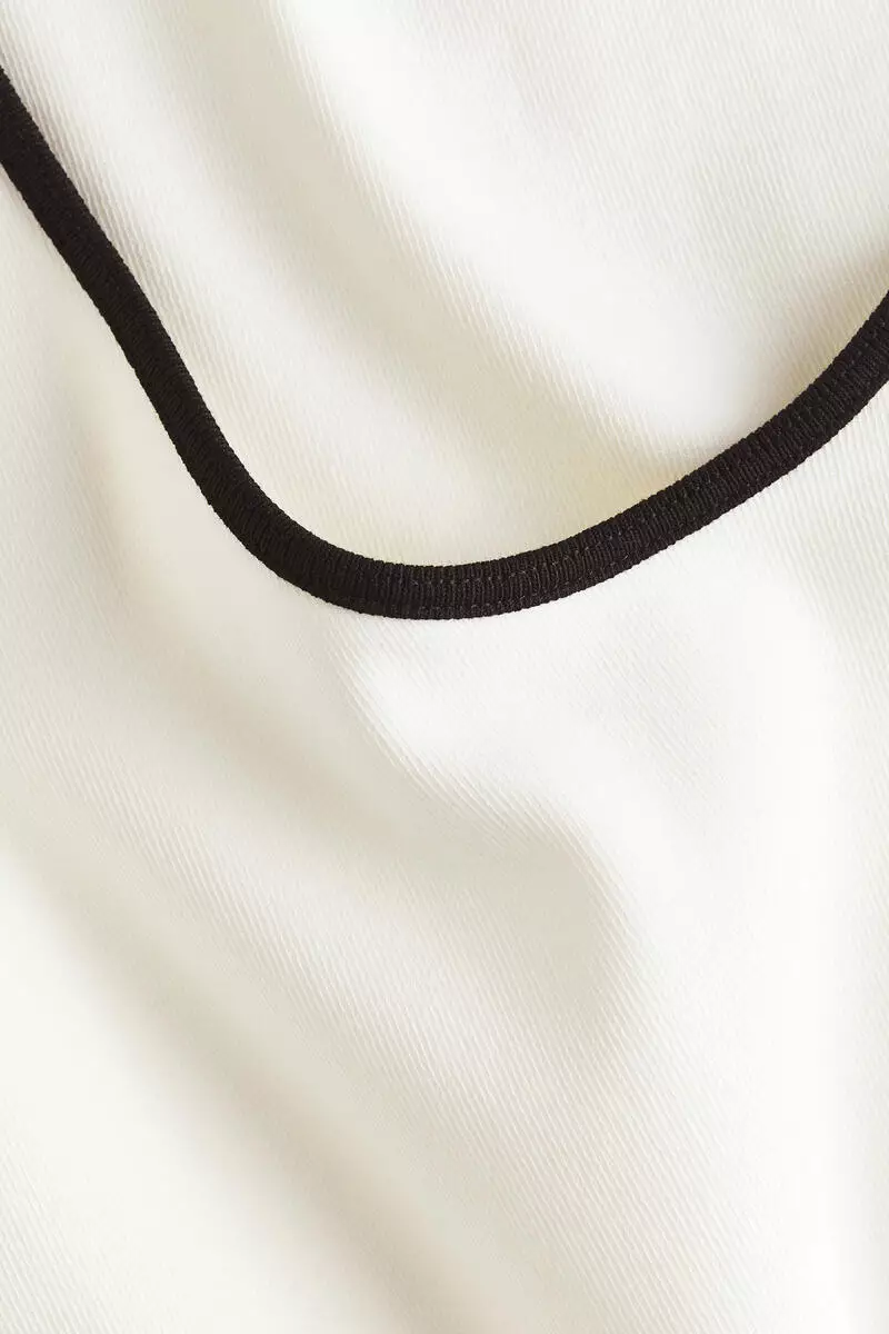Ribbed cotton vest top