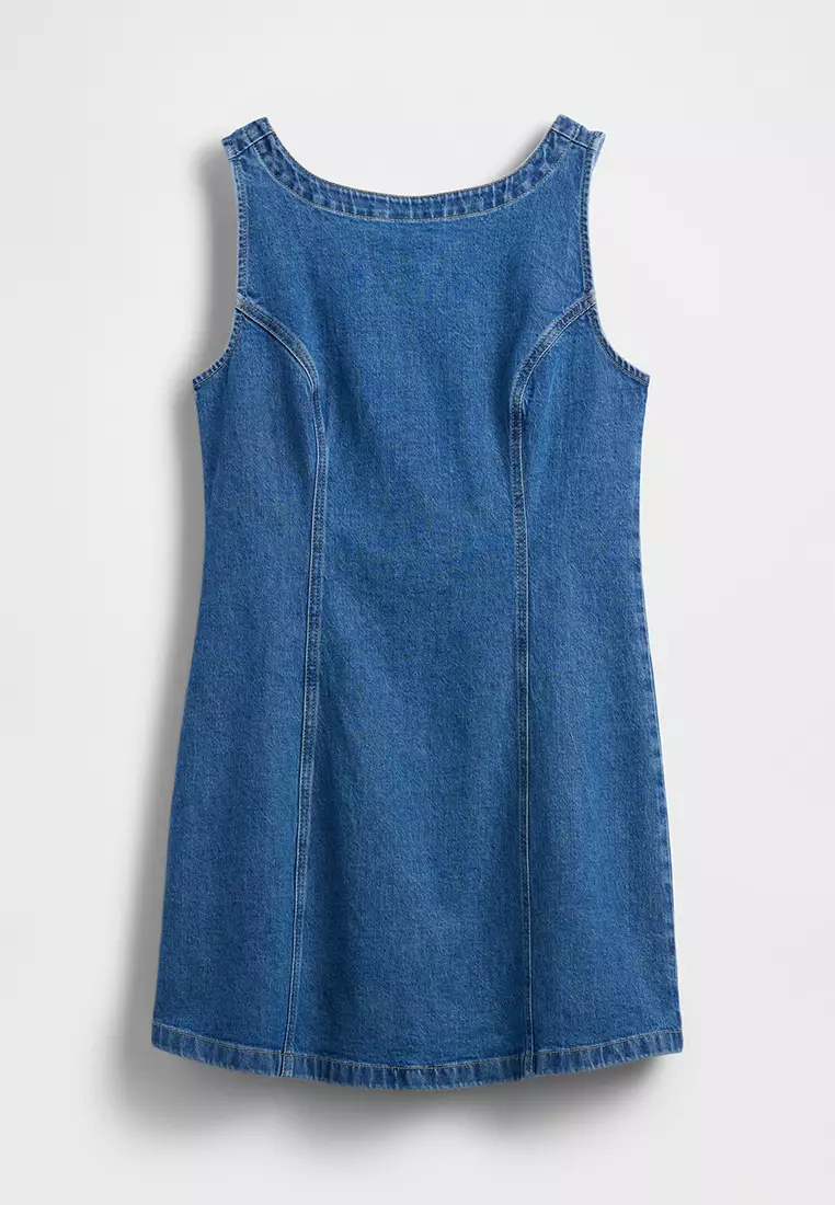 sachin and babi light blue dress Urban Outfitters UO How Sweet Boatneck Drop Waist Knit Mini Dress