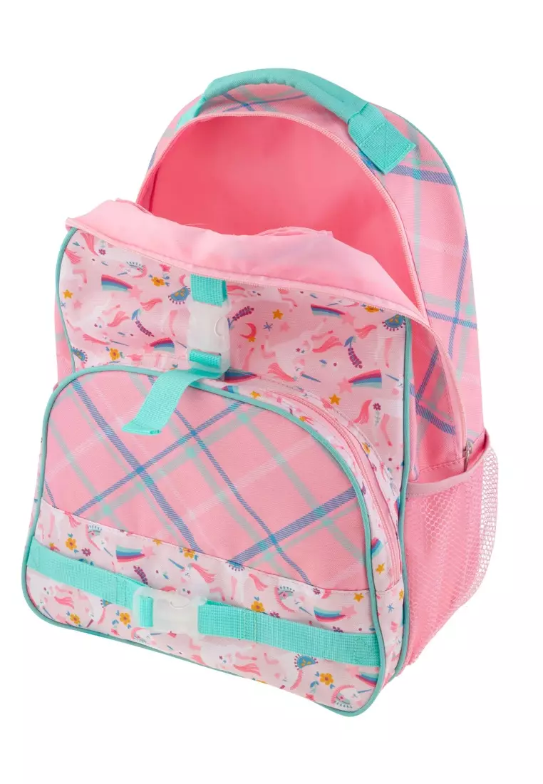 All Over Print Backpack with Lunch Bag for Kids Pink Unicorn AOP