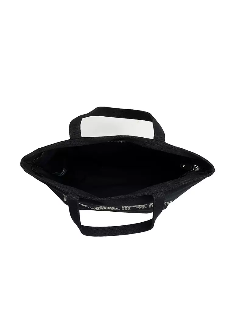 Karl Lagerfeld Cannes Canvas Tote - Black Silver