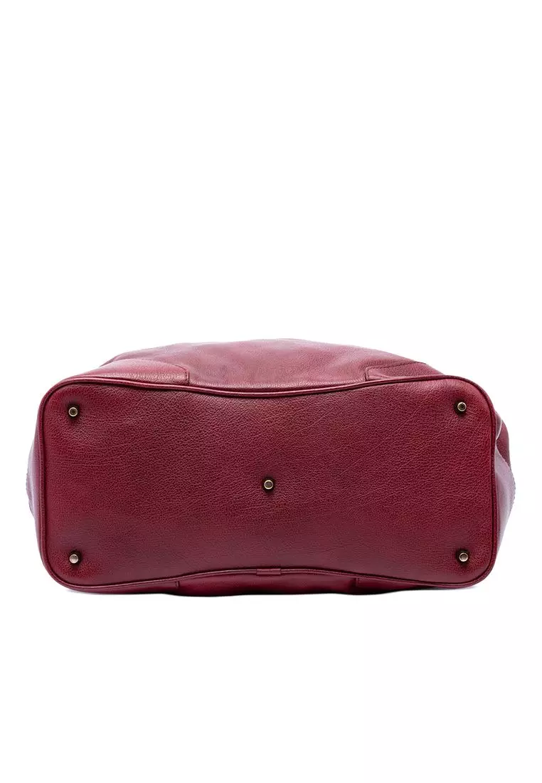 Pre-Loved Burberry Leather Bartow Satchel