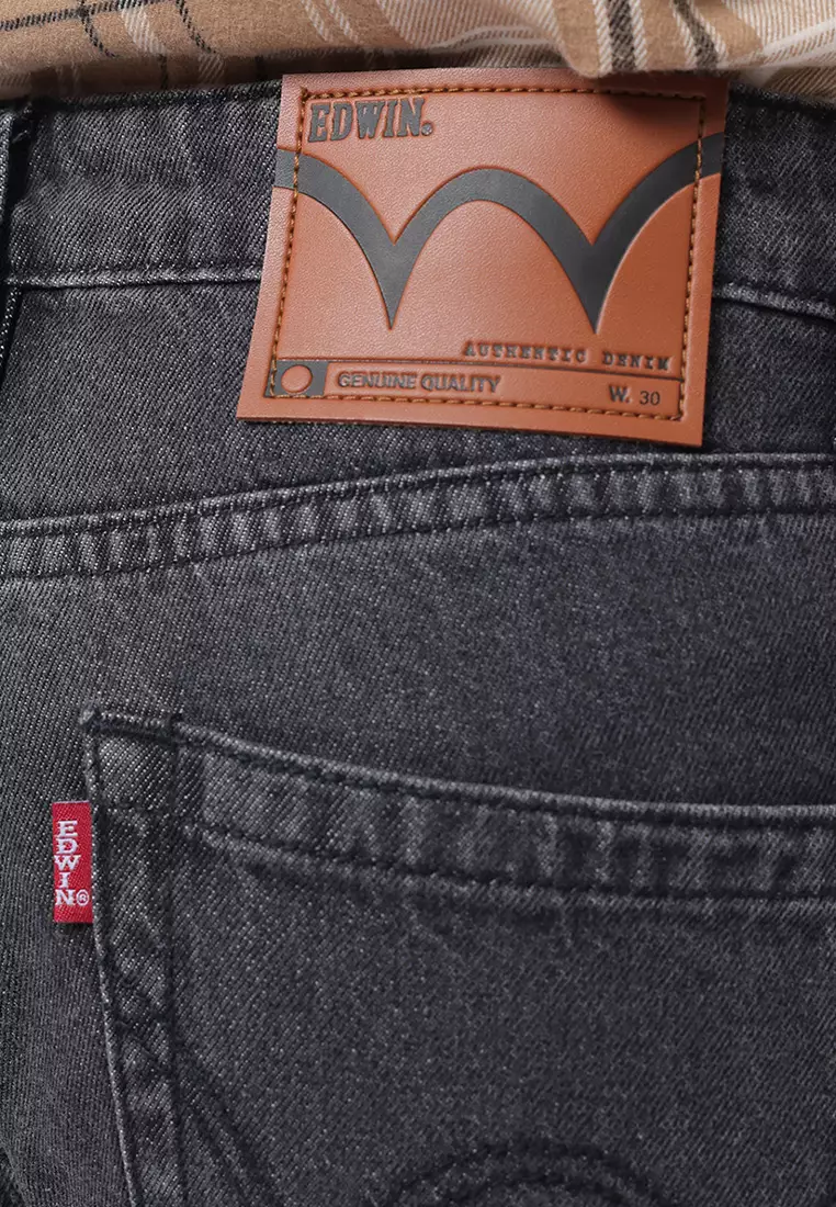 801 REGULER FIT TWIL JEANS COAL BLACK - Celana Panjang Denim Pria