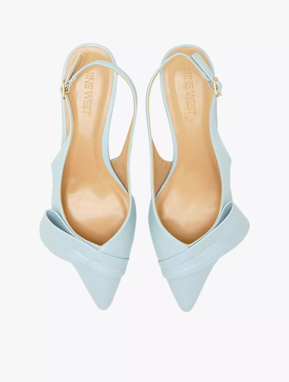 Payless Nine West Womens Cielo Kitten Heels - Soft Blue_04