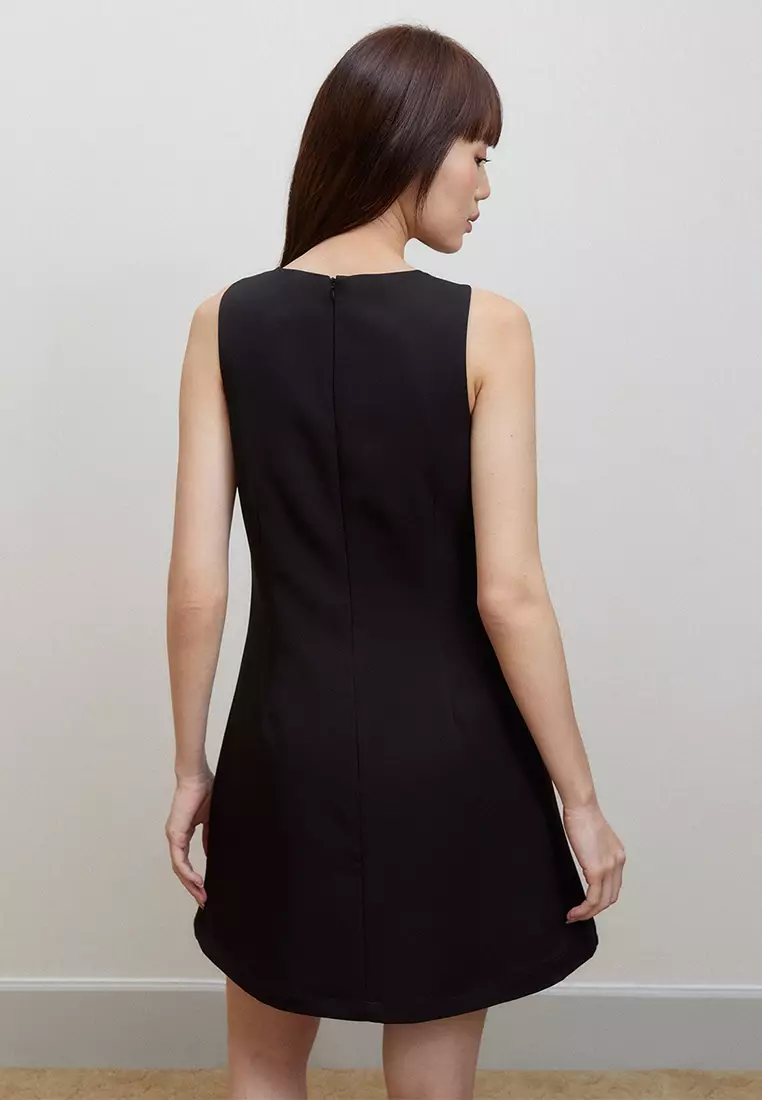 Sequin Bow Detail Mini Dress