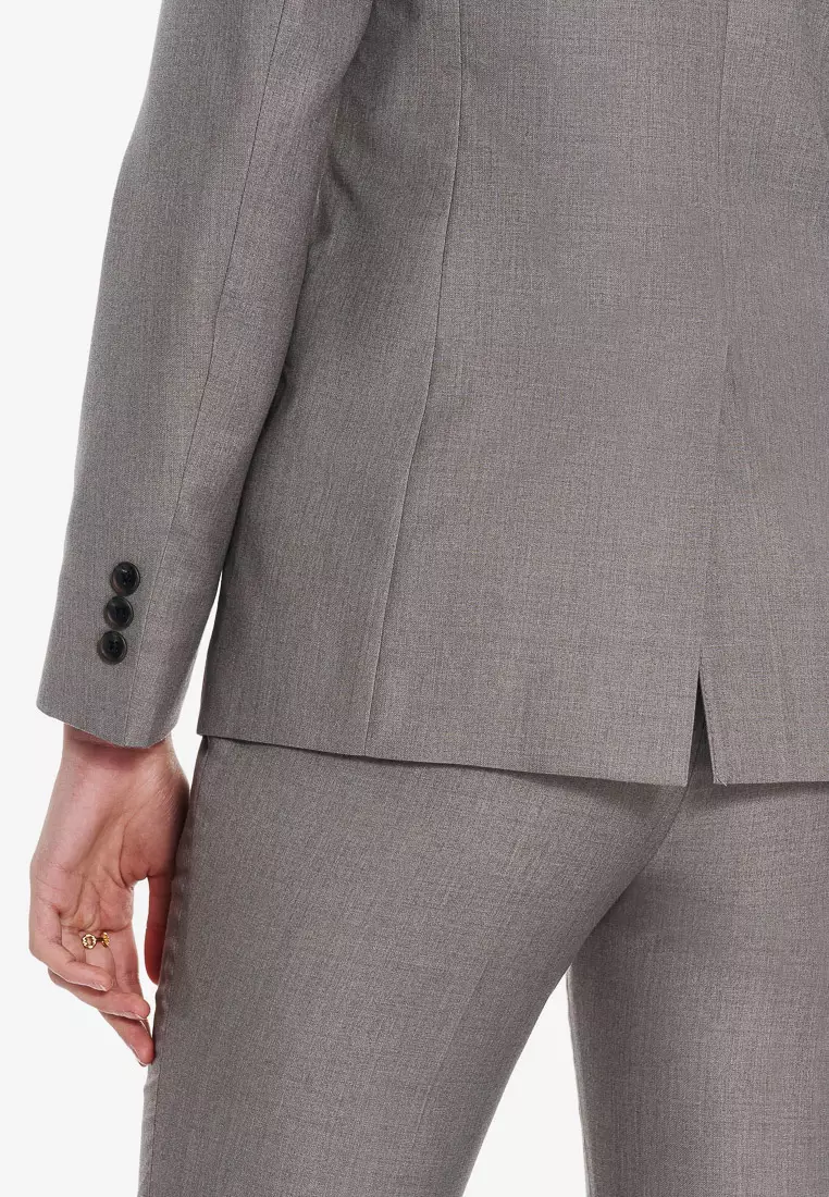 Taupe Slim Fit Suit