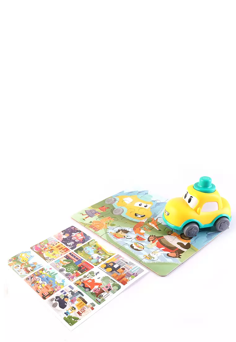 Okiedog Smart Puzzle & Cars City Car- Mainan mobil dan puzzle anak