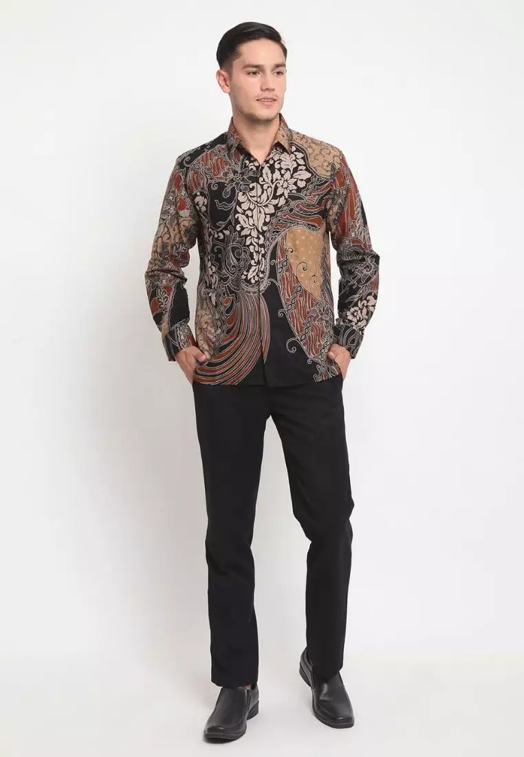 Seno Kemeja Batik Pria Premium Slimfit Modern Lengan Panjang