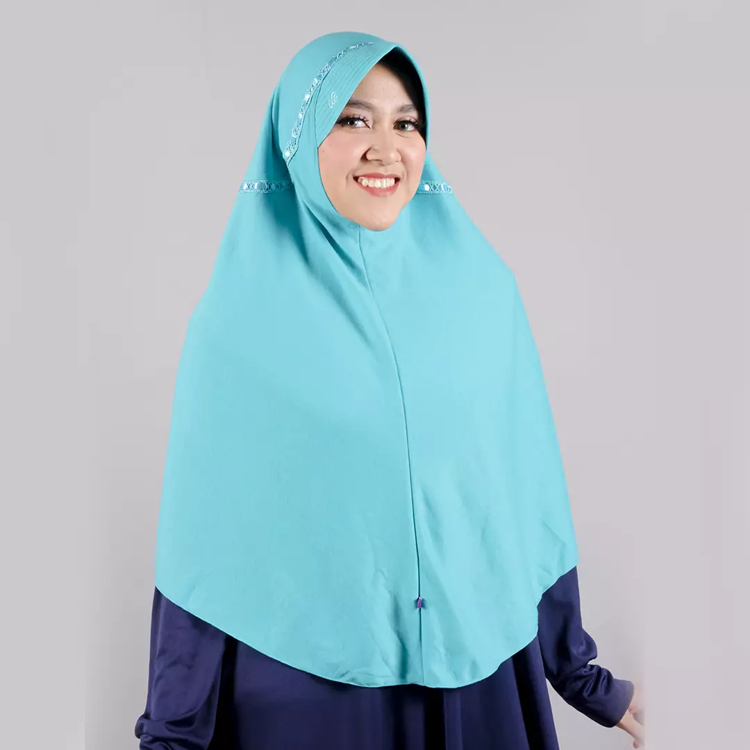 RABBANI - Kerudung Sekolah Instan Hemy KAA S - Algres Blue