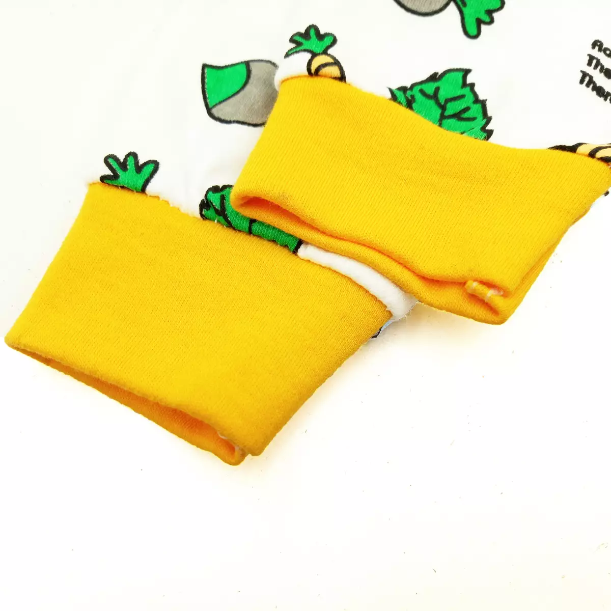 Wakakids Jaket Bayi Sweater Anak Usia 6 Bulan Hingga 12 Bulan Motif Rabbit Full Printing 4089 Kuning