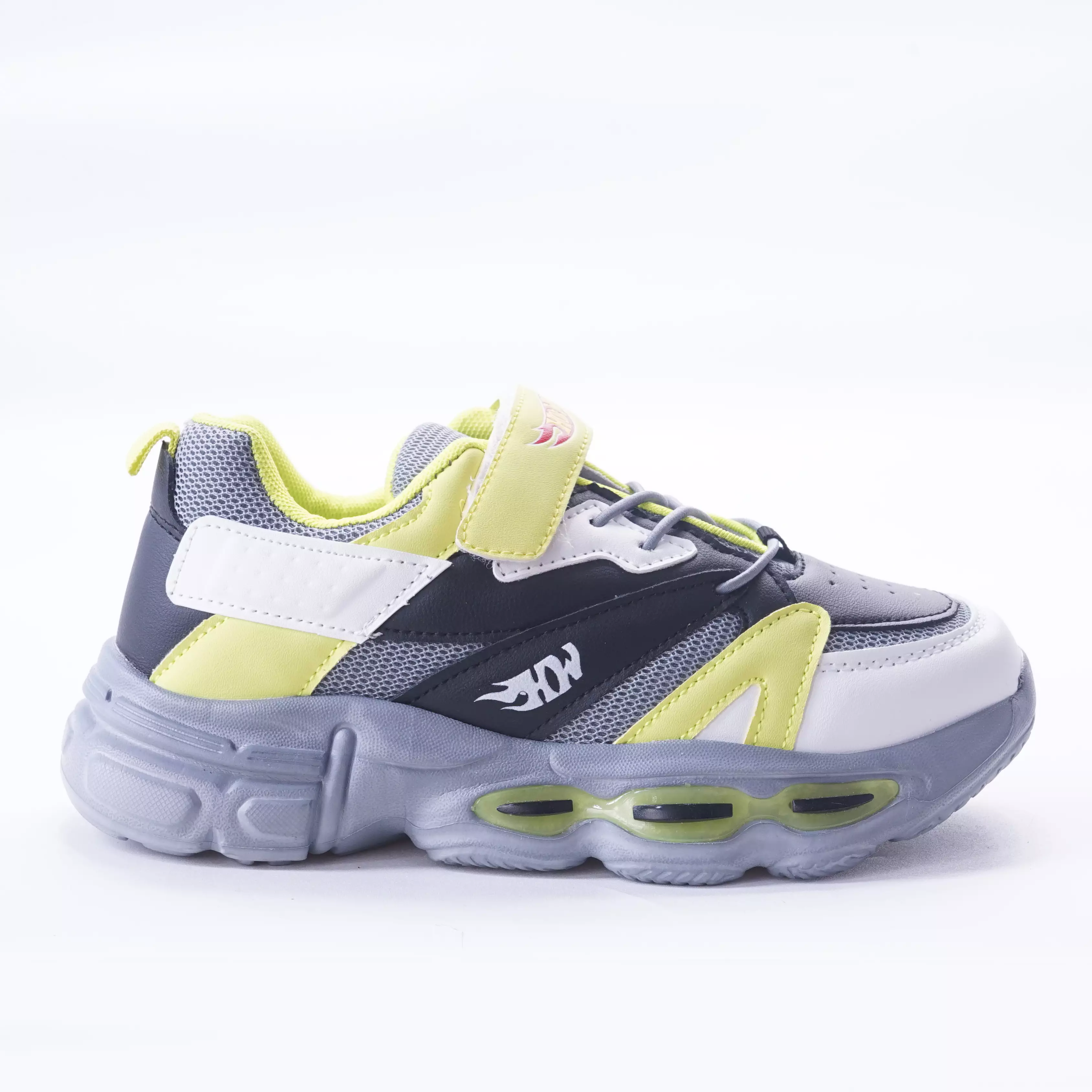 HOTWHEELS - SEPATU SNEAKERS ANAK LAKI TEENS CH340389LT ABU MUDA/HITAM by Zandilac