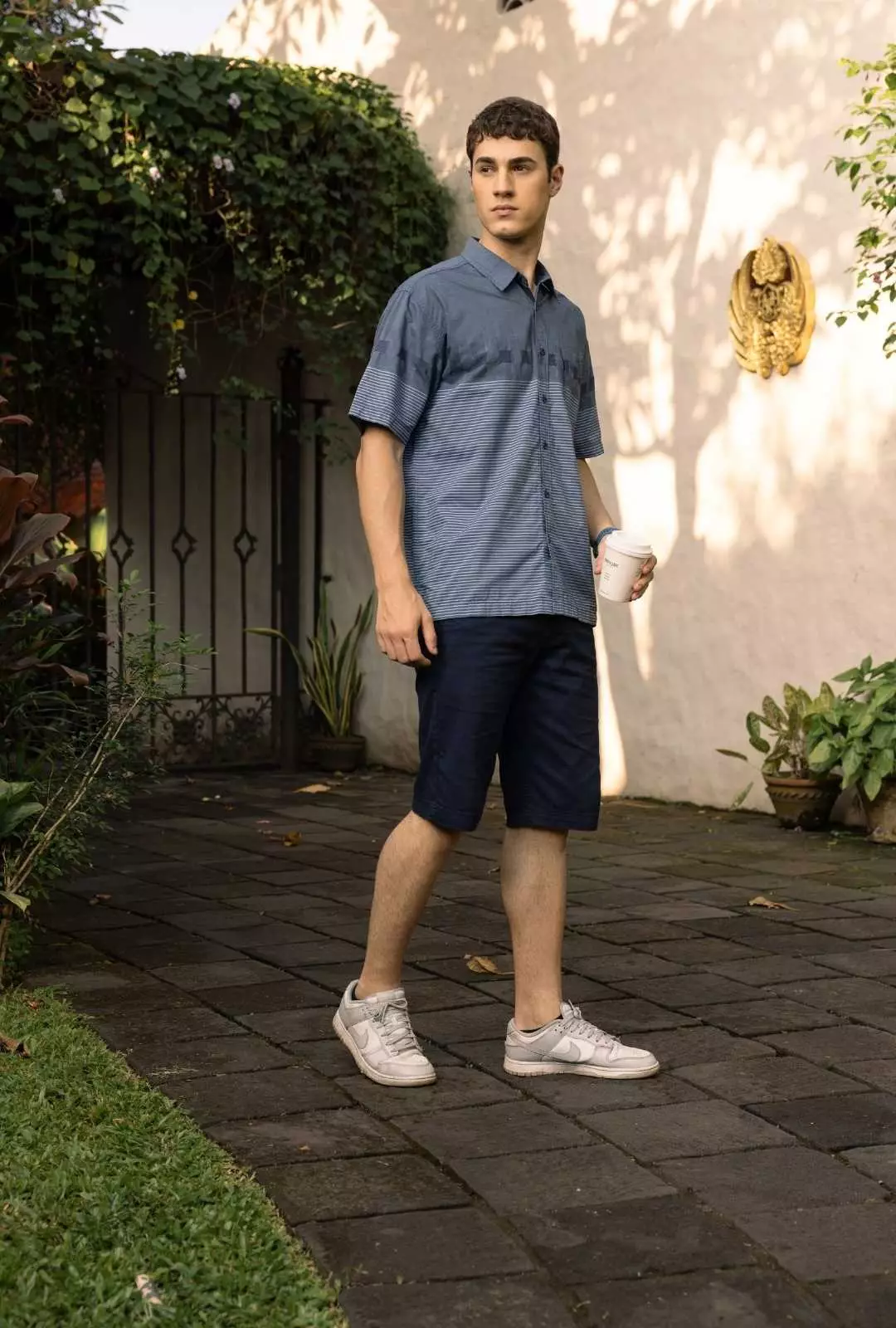 POLICE Kemeja Border Printing Regular Fit Pria