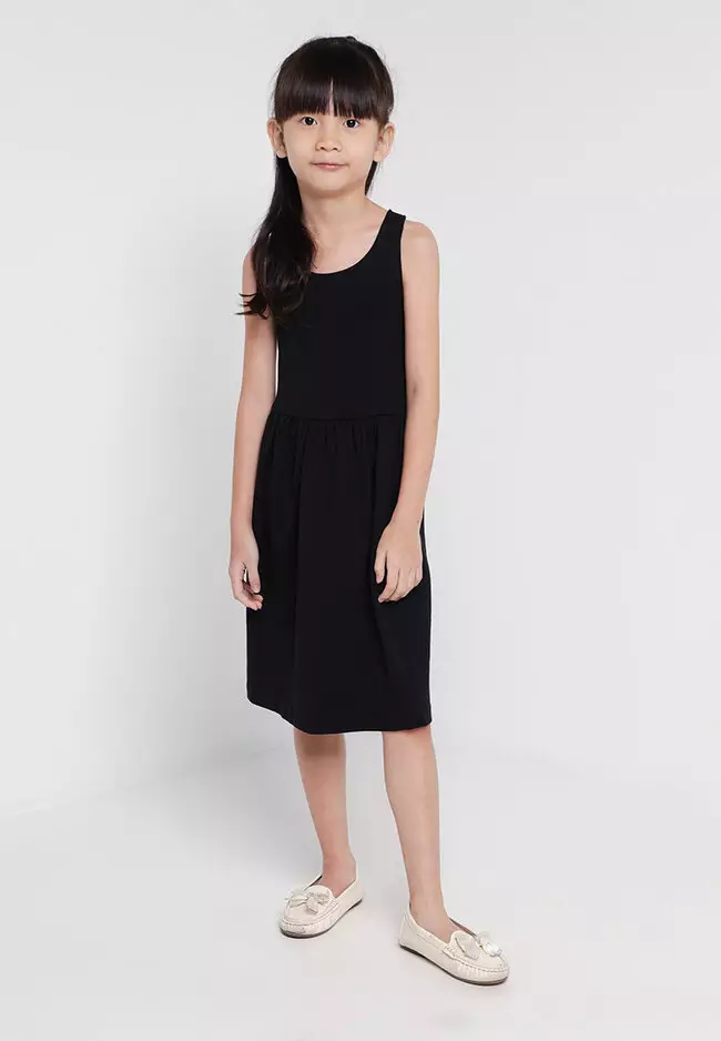 Buy FOX Kids Baby Black Sleeveless Jersey Dress 2024 Online