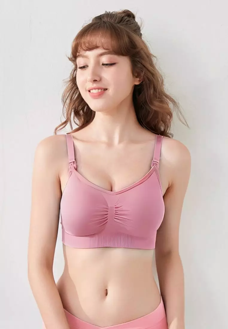 Grace Nursing Push Up Bra in Purplish Red Maternity Bra