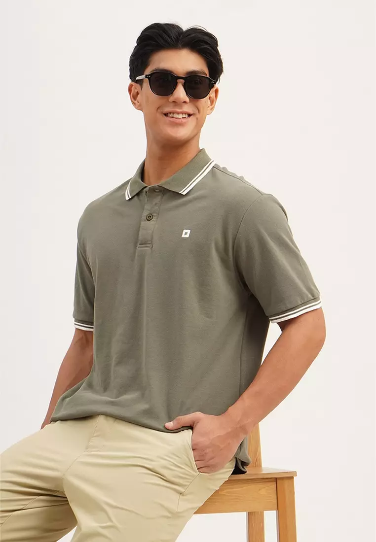 新品　BRIEFING CE LOGO TAPE POLO RELAXED 231【BRIEFING】LOGO TAPE POLO RELAXED FIT