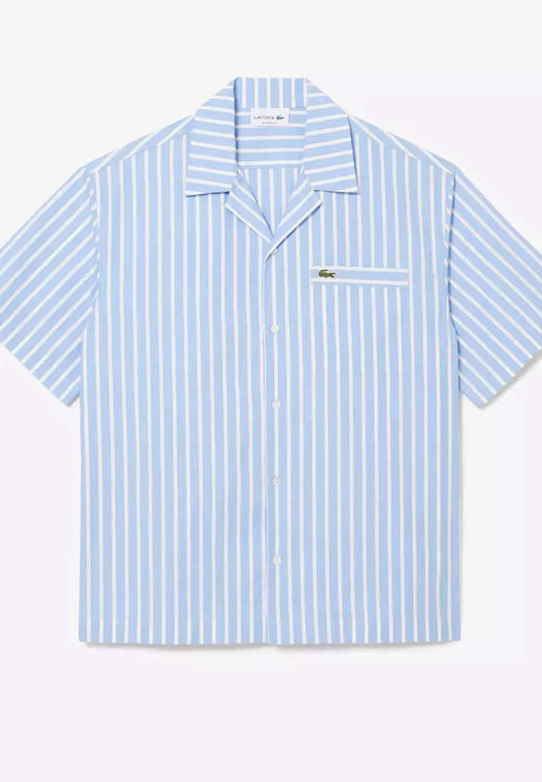 Relaxed Fit Striped Short Sleeved Shirt
