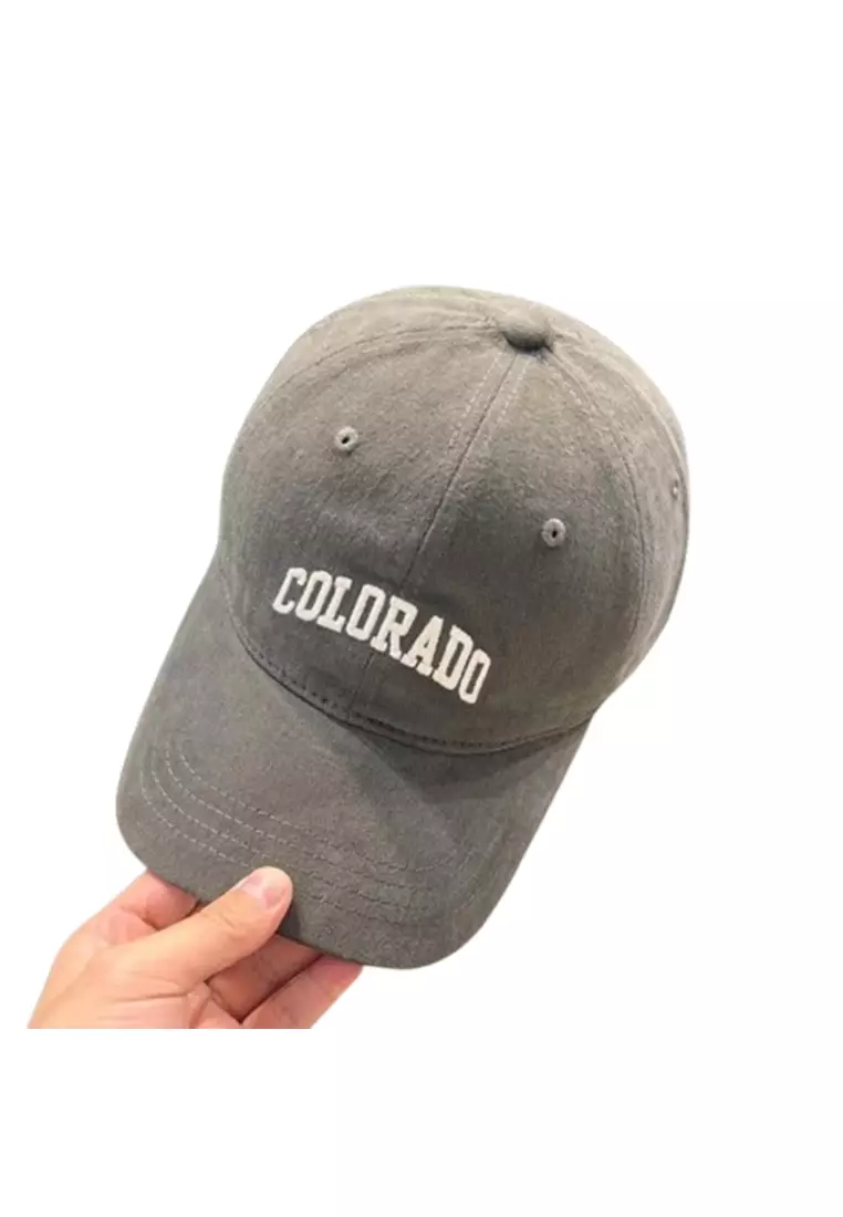 Topi Baseball Cap Bordir 3D Casual Style Colorado ORIGINAL - Grey