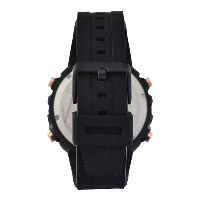 Jam Tangan Pria Alexandre Christie Digi AC 9388 MH RIPBARG Men Digital Dial Black Rubber Strap