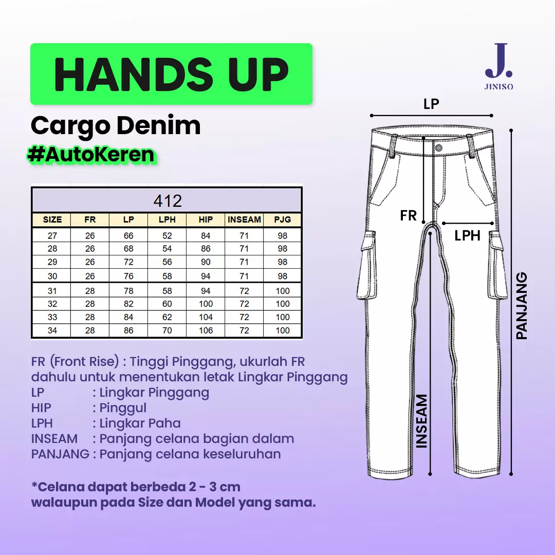 Cargo Baggy Highwaist Jeans 412 HANDS UP
