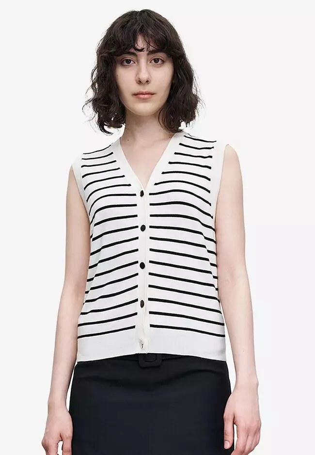 Buy Urban Revivo Striped Sleeveless Vest 2024 Online ZALORA