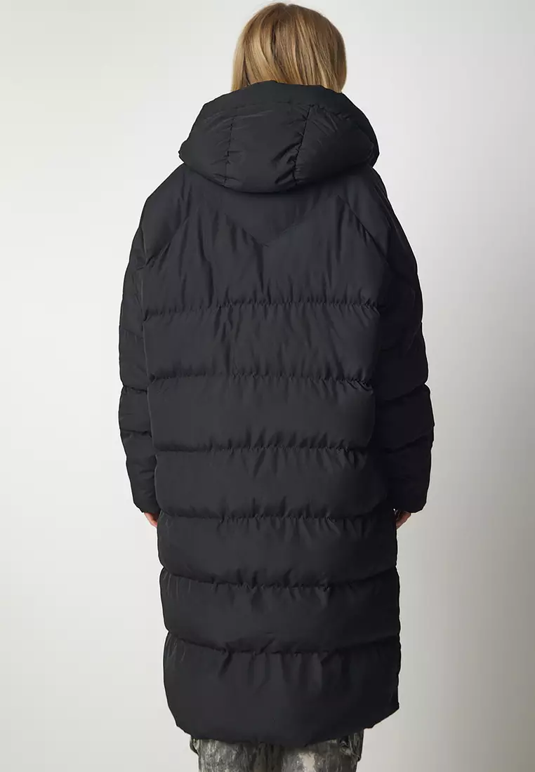 Hooded Long Inflatable Coat