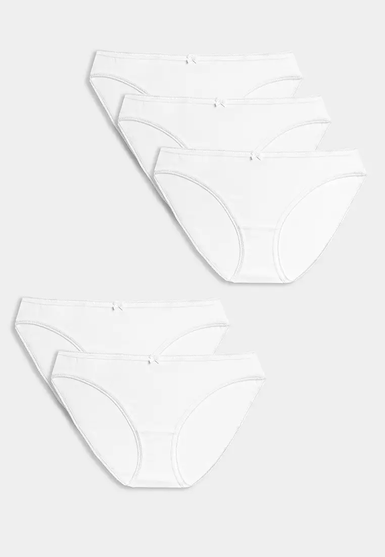 5pk Cotton Lycra Bikini Knickers