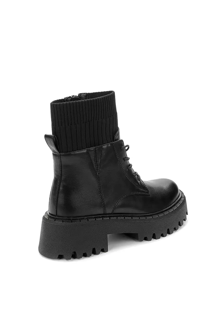 White lace up boots zara hot sale