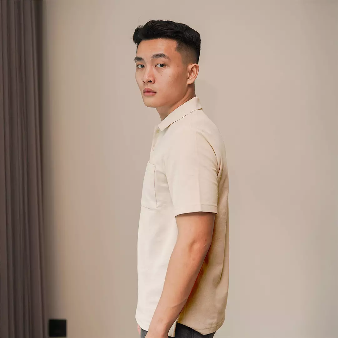 Kale PARKER LIGHT BROWN / Polo Shirt Reguler Fit / Kaos Polo Pria / Kaos Pria / Kaos Kerah