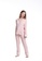 QuestChic white and pink and multi Audrene Modal Pyjamas Pants E224BAA3C5282DGS_2
