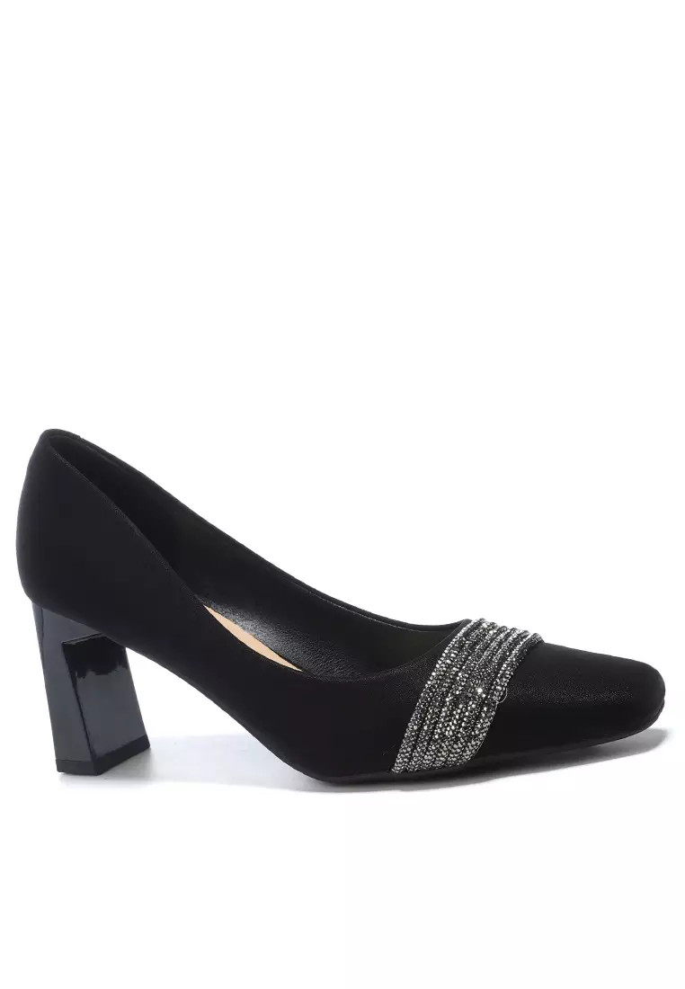 Discount on Twenty Eight Shoes  shoes - SKU: 7CM Rhinestone Chunky Heel Pumps BY2373-6