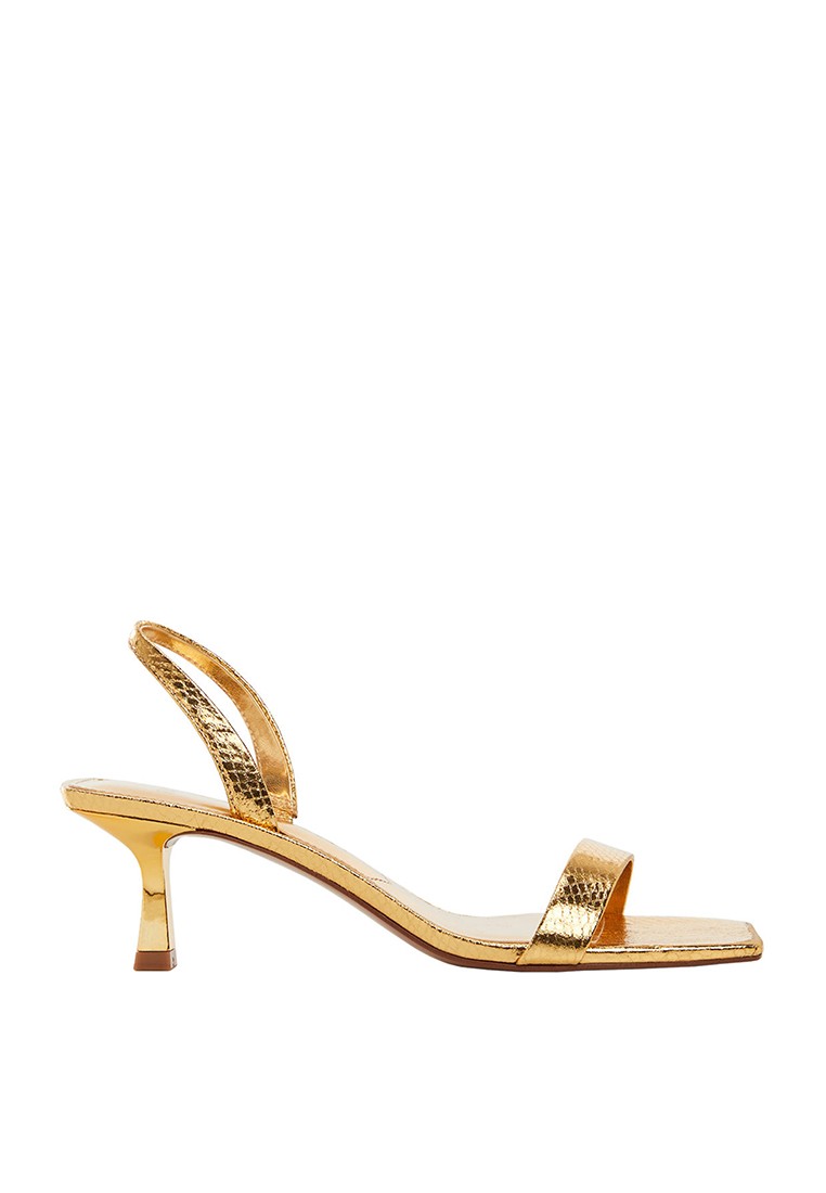 Metallic Snake Sandals