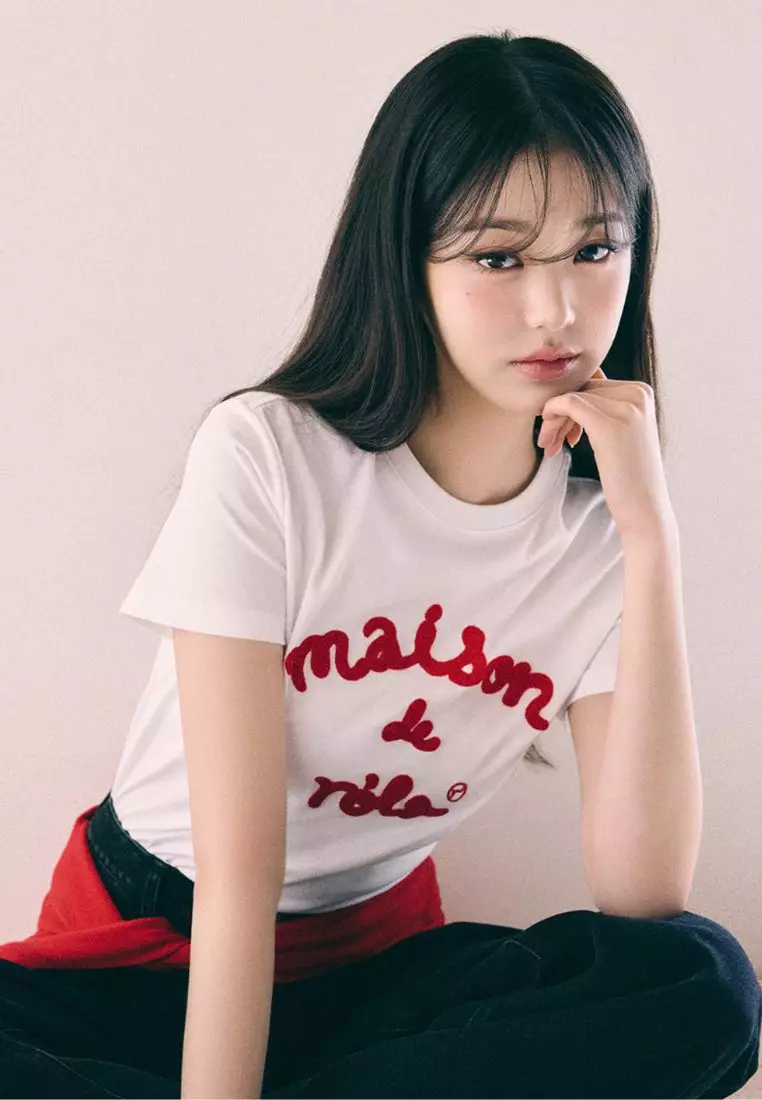 Maison De Rola Embroidery T-Shirt White